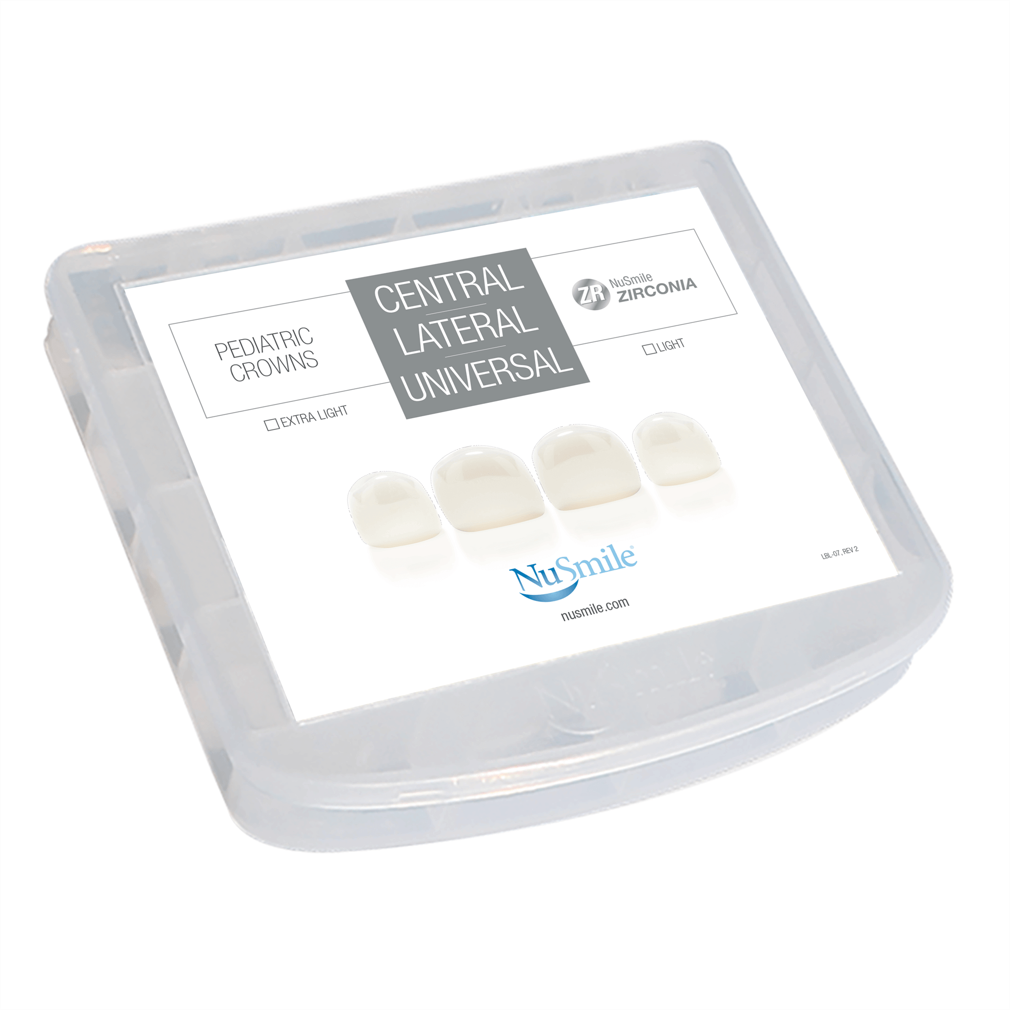NuSmile ZR Zirconia Central / Lateral / Universal Incisor Crown Storage Box