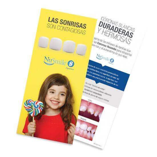 NuSmile Signature Crown Spanish Brochures for Parents, Pack of 50